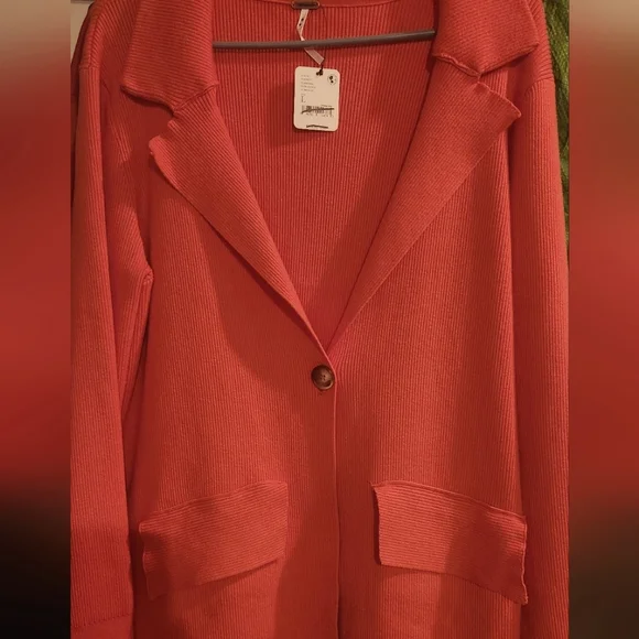 Free People Cardigan Sweater in "Pink Rose" NWT - Picture 3 of 7